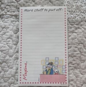 Hallmark Maxine Memo Pad with Black Text